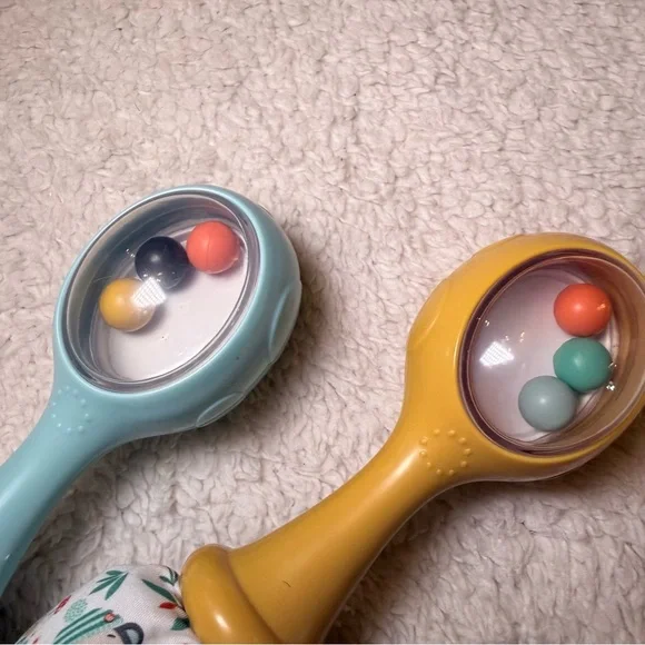Fisher-Price Colorful Rattle Pair - Picture 3 of 7